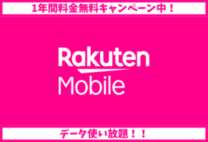 楽天モバイルは1年限定なら評判最強説