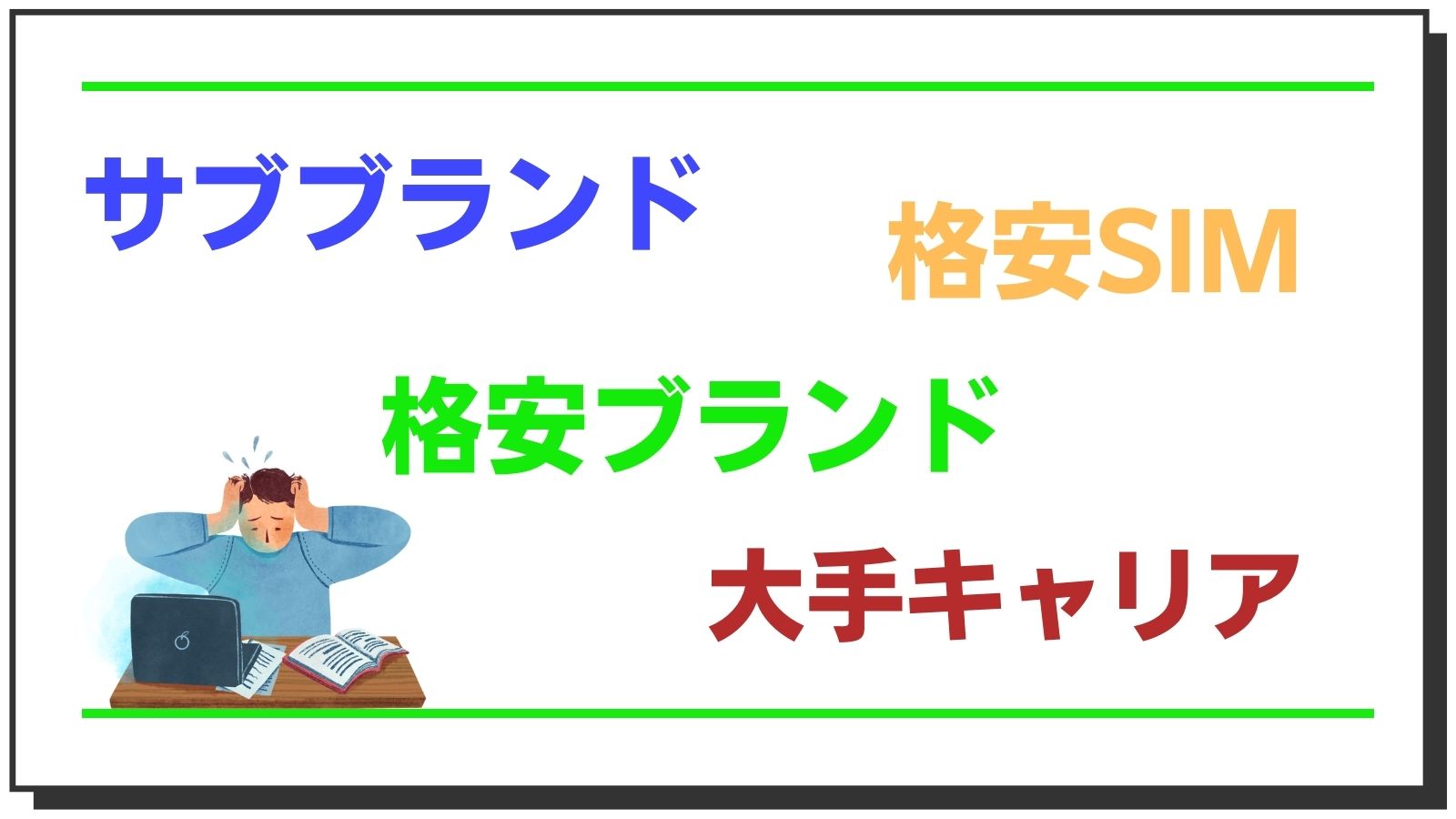 格安ブランドとは?格安SIMやサブブランドとは何が違うの?