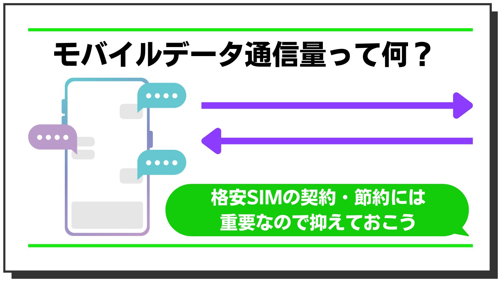 モバイルデータ通信量って何?